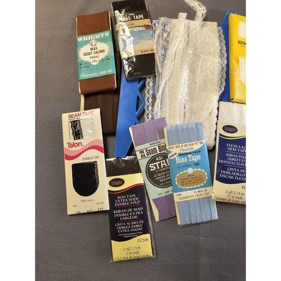Rick Rack Seam Bias Tape Seam Binding Varies of Sizes & Colors Vintage Lot - Picture 2 of 6